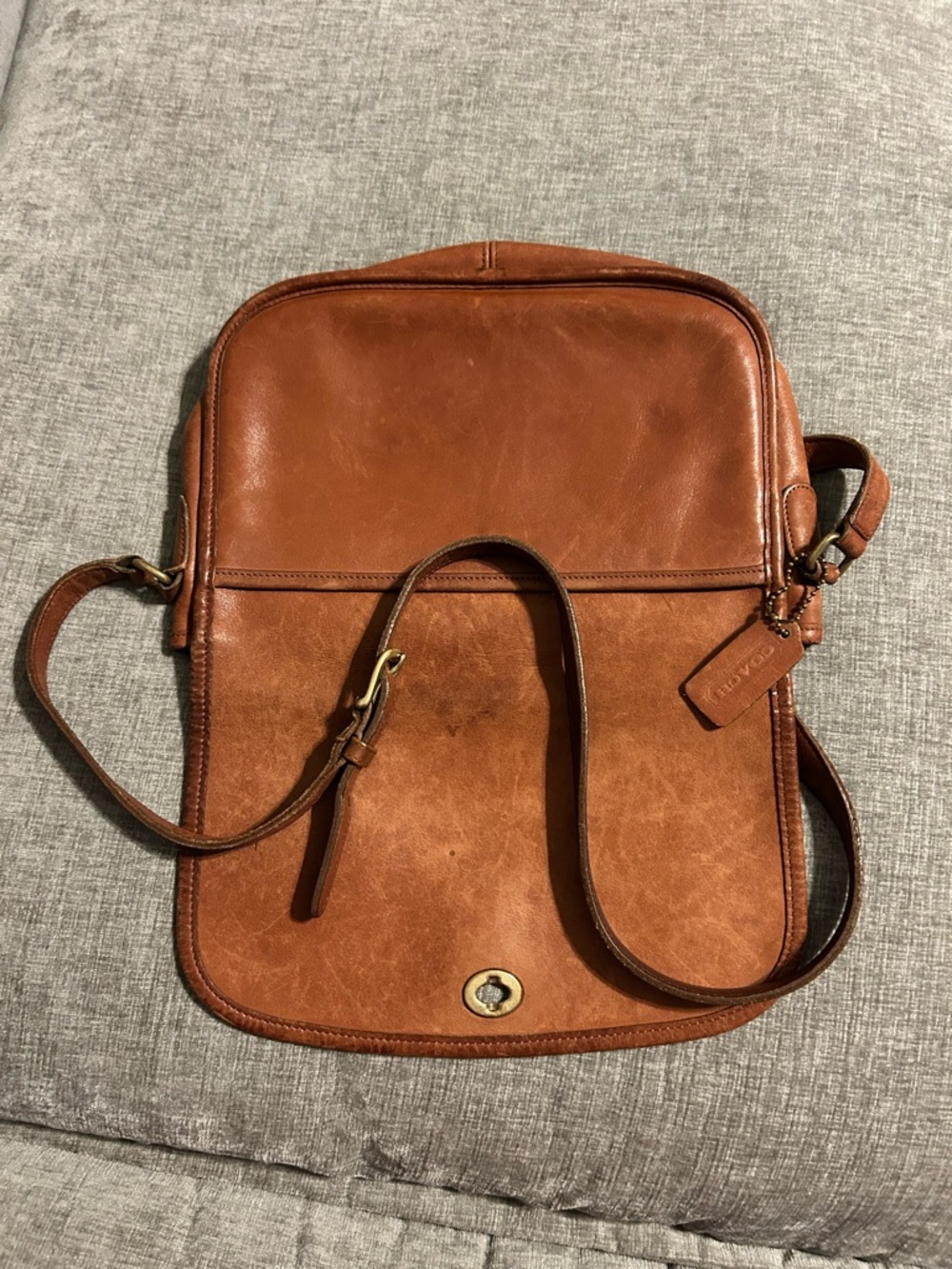 Coach 1992 vintage Brown Leather Crossbody Bag - Picture 11 of 13